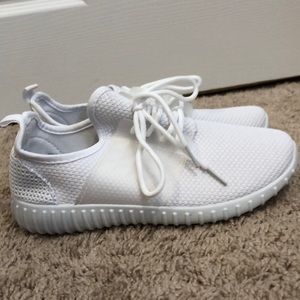 White fashion sneakers